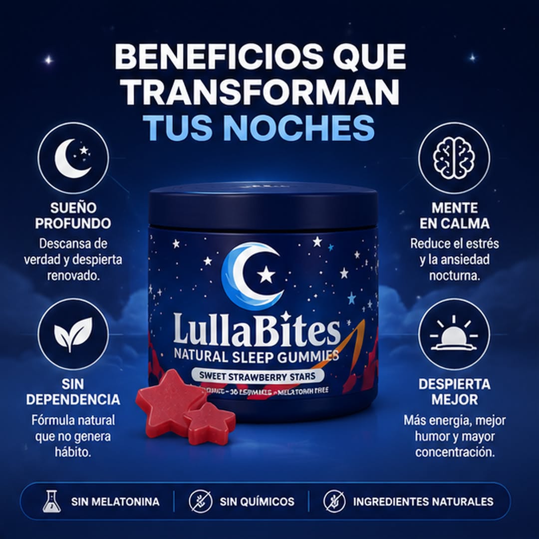 LullaBites · Duerme Profundo y Despierta con Energía · Sin Melatonina