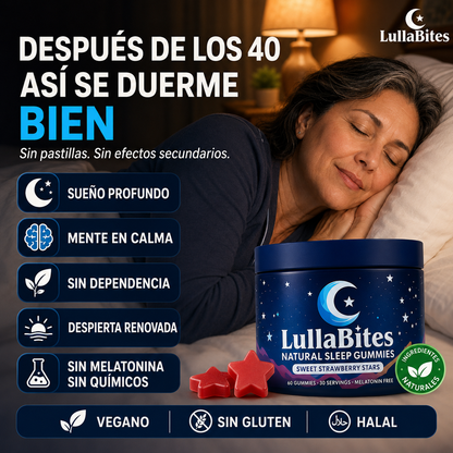 LullaBites · Duerme Profundo y Despierta con Energía · Sin Melatonina