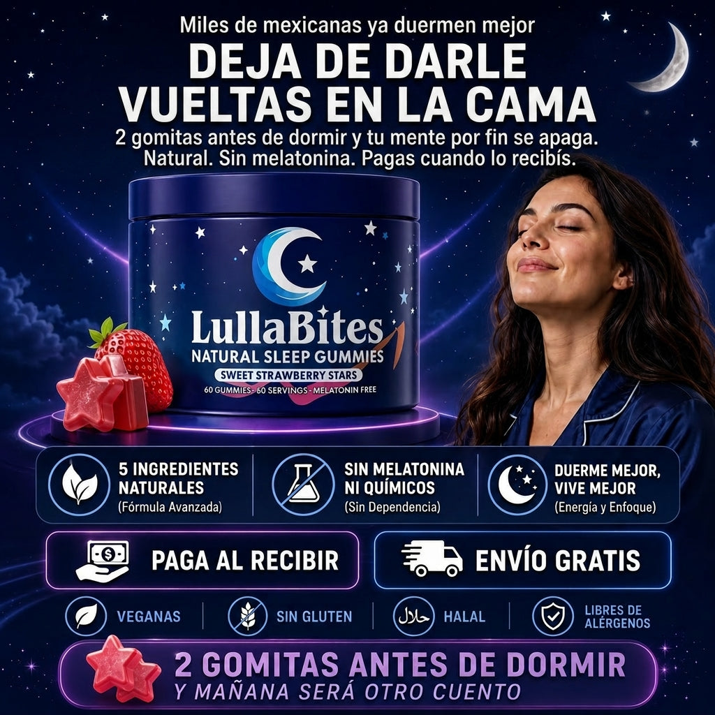 LullaBites · Duerme Profundo y Despierta con Energía · Sin Melatonina